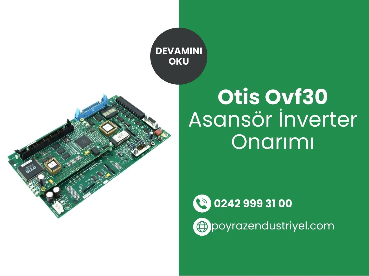 Otis Ovf30 Asansör İnverter Onarımı